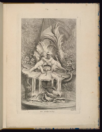 Tavle 3, Receuil de Fontaines (Samling af fontæner) af François Boucher