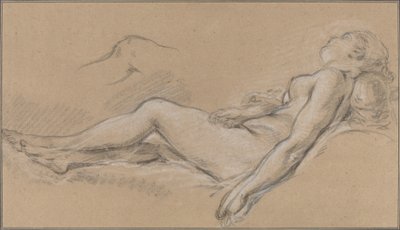 Liggende nymfe af François Boucher
