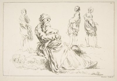 Skitseark, 1753. af François Boucher
