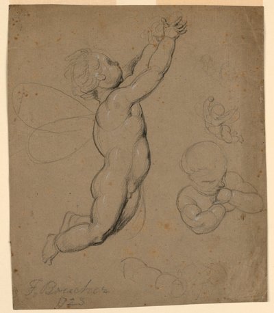 Undersøgelser af putti af François Boucher