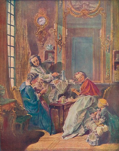 Eftermiddagsmåltidet, 1739 af François Boucher
