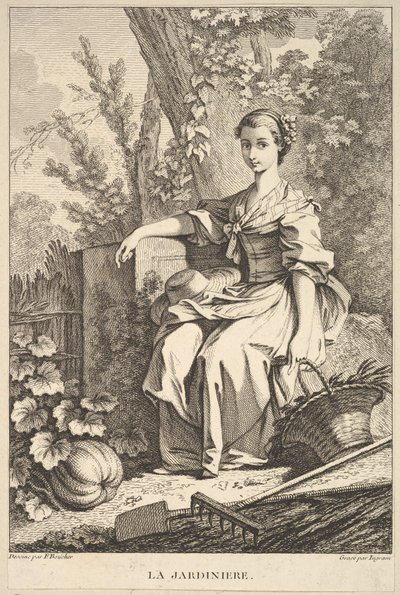 Gartneren, 1741-63. af François Boucher