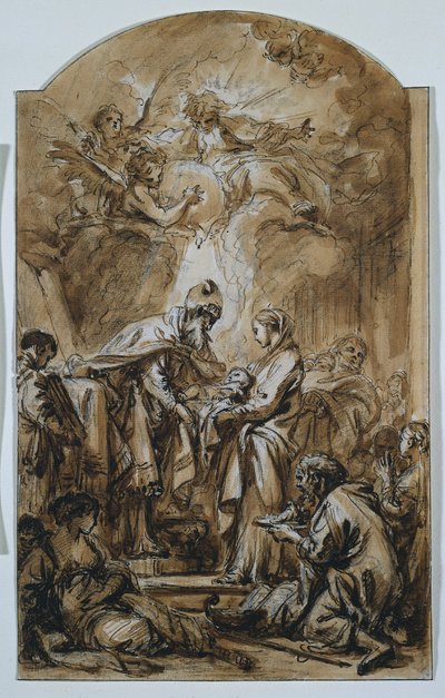 Præsentationen i templet af François Boucher