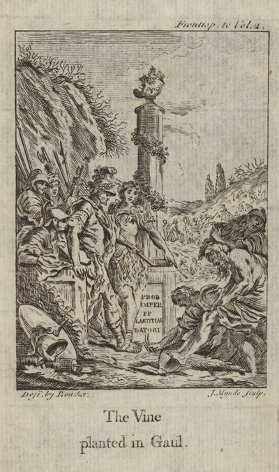 Vinen plantet i Gallien af François Boucher