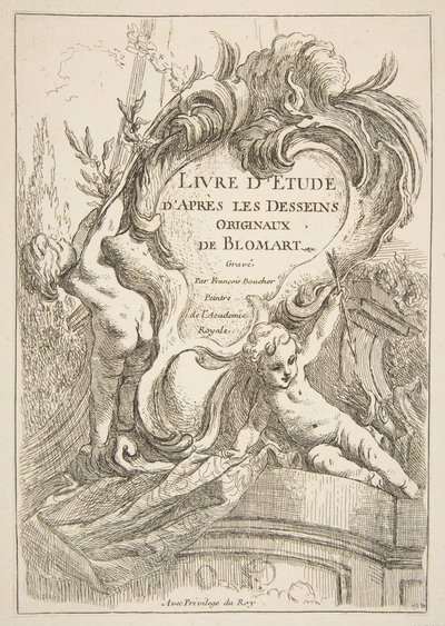 Titelblad, 1753. af François Boucher