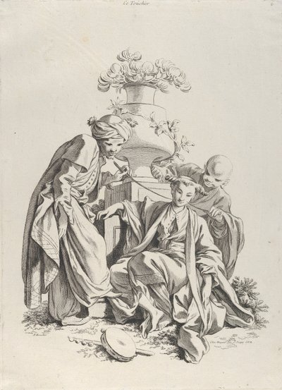 Touch, fra The Five Senses, 1720-70. af François Boucher