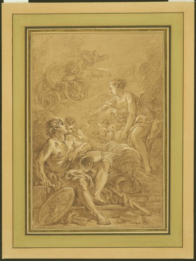 Venus befaler Vulcan at lave våben til Aeneas af François Boucher