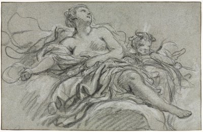 Venus og Amor, andet eller tredje kvartal 1700-tallet. af François Boucher