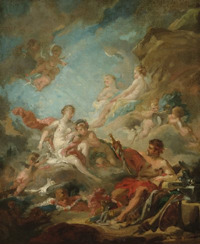 Venus i Vulcans værksted, 1757 af François Boucher