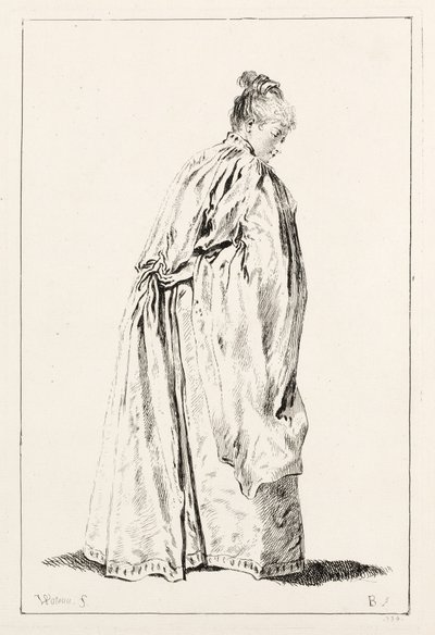 Kvinde stående. af François Boucher