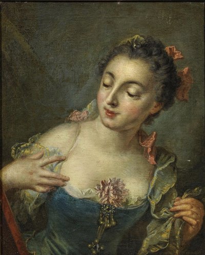 Ung dame til venstre af François Boucher