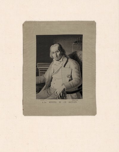 Portræt af Joseph Marie Jacquard (1752-1834) af François Carquillat