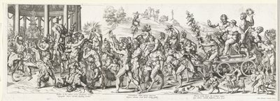 Triomf van Bacchus af François Chauveau (attributed to)