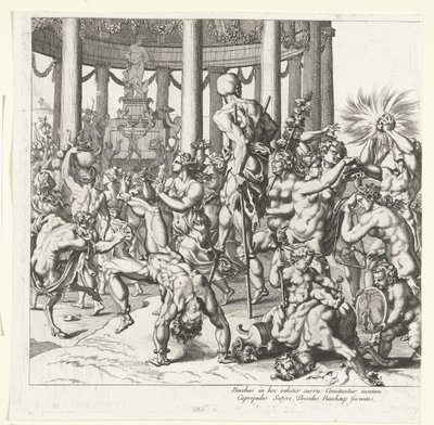 Triumf af Bacchus, venstre halvdel af François Chauveau (attributed to)