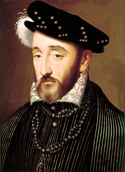 Henri II olie på panel af François Clouet