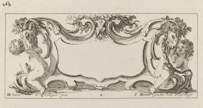Cartouche af François Collignon after Stefano Della Bella