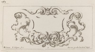 Cartouche af François Collignon after Stefano Della Bella