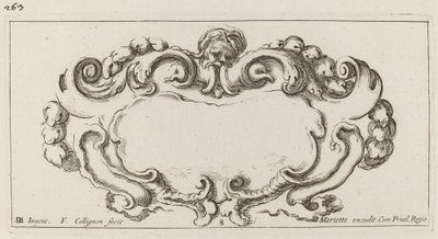 Cartouche af François Collignon after Stefano Della Bella