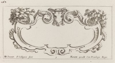 Cartouche af François Collignon after Stefano Della Bella