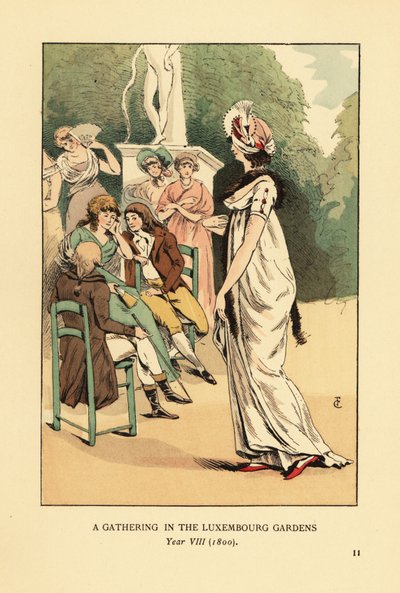 En sammenkomst i Luxembourg-haven, år VIII af François Courboin