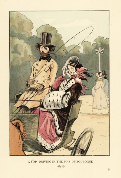 En fopkørsel i Bois de Boulogne af François Courboin