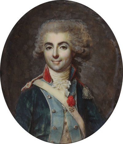 Portræt af Antoine Bertin, kaldet chevalier Bertin. af Francois Dumont