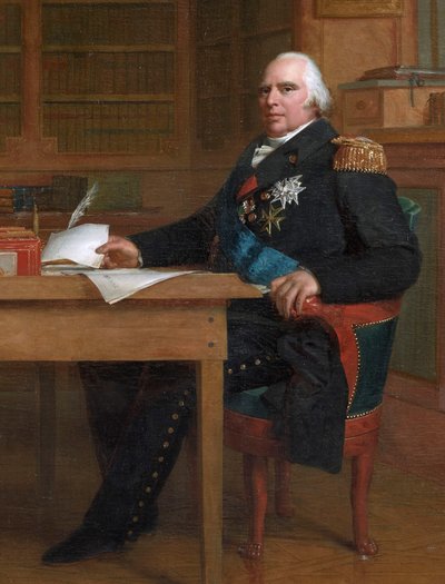 Kong Louis XVIII i sit arbejdsværelse i Tuilerierne af François Gérard