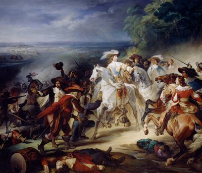 Slaget ved Rocroy, 19. maj 1643, 1834 af François Joseph Heim