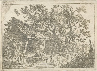 Landskab med lade af François Joseph Pfeiffer (II)