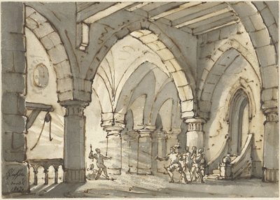 Scene fra stykket Don Luis de Vargas af François Joseph Pfeiffer (II)