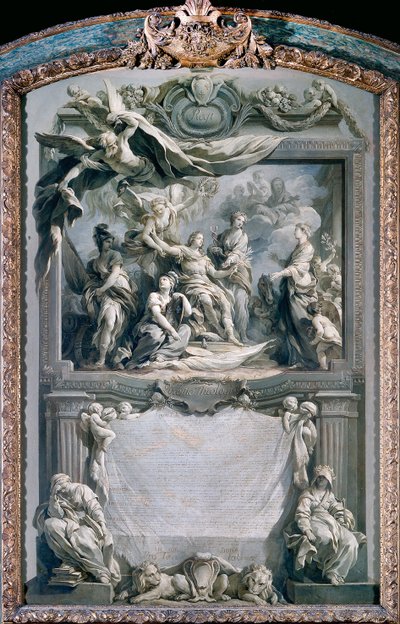 Ludvig XV giver fred til Europa af François Le Moyne