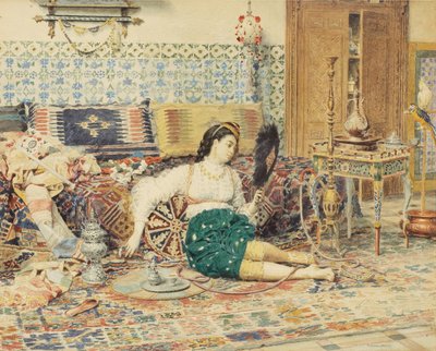 Den smukke orientalske af François Marie Firmin Girard
