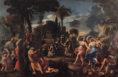 Tilbedelse af guldkalven af Francois Perrier