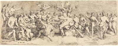 Amors og Psyches bryllupsfest af François Perrier after Raphael