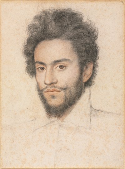 Ung mand med skæg, 1600-tallet. af François Quesnel