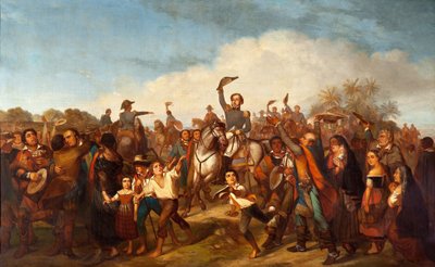Proklamationen af Brasiliens uafhængighed af Francois Rene Moreaux
