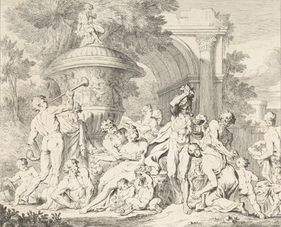 Bachnal, K. 1710-40. af François Roëttiers