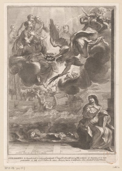 Syn af Sankt Theresa, der viser drukningen af ​​Ignatius af Azevedo af François Spierre