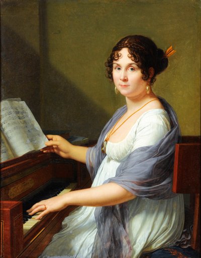 Portræt af Geneviève Aimée Victoire Bertin af Francois Xavier Fabre