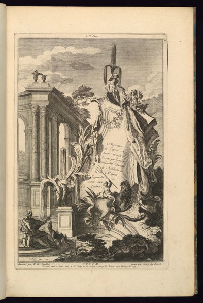 Design til Cartouche af François de Cuvilliés the Elder