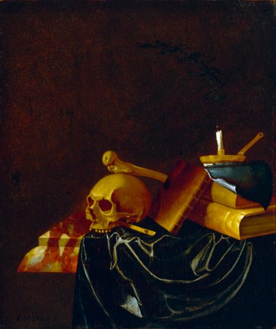 Vanitas-stilleben af Francois van Daellen