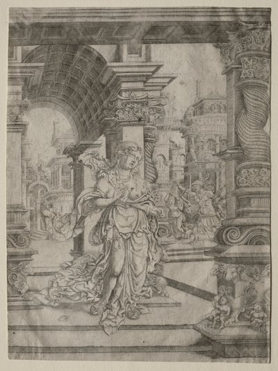 Lucretias død. af Frans Crabbe van Esplegem