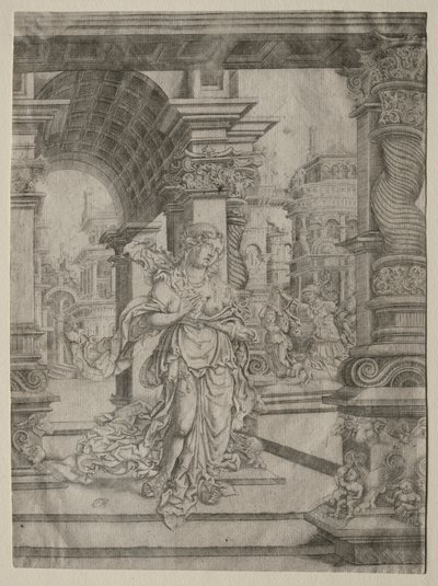 Lucretias død af Frans Crabbe van Esplegem