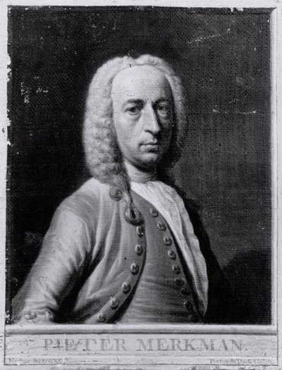 Portræt af Pieter Merkman Jr. af Frans Decker