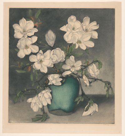 Magnoliatacken af Frans Everbag (signed by artist)