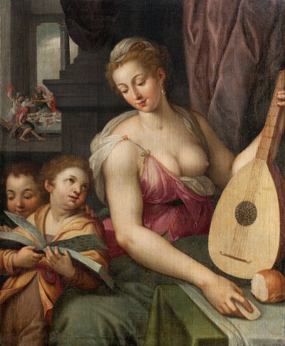 Allegori af musikken, ca. 1575 af Frans Floris