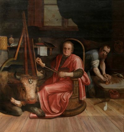 Sankt Lukas maler madonnaen af Frans Floris