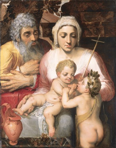 Den hellige familie med Johannes Døberen, 1546 af Frans Floris