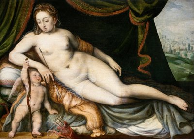 Venus og Amor af Frans Floris I