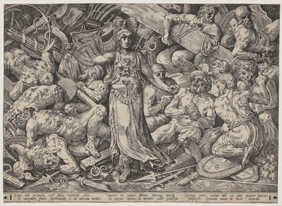 Sejr omgivet af fanger og trofæer af Frans Floris the Elder